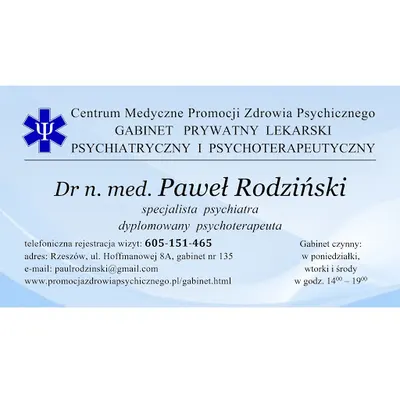 Dr n. med. Paweł Rodziński – rejestracja SMSowa 605151465